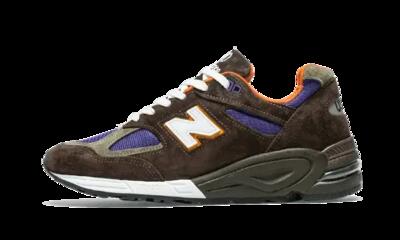 Schoenen - hardlopen - 990 v2 made in usa - bruin/grijs/paars