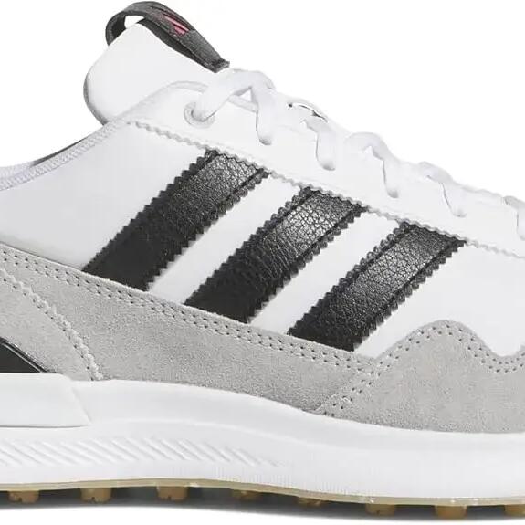 Adidas S2G Textile 2026, chaussures de golf pour homme, blanc/gris/noir
