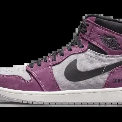 Men - Outdoor - Shoes - Air Jordan 1 Gore-Tex - Grey, Berry, Black