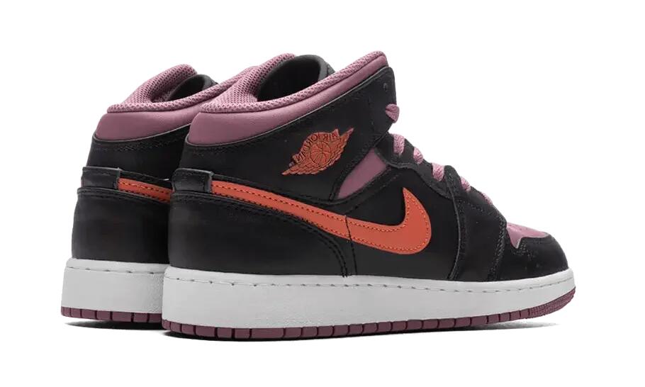 Jordan 1 Mid Black Sky J Mauve 3/4