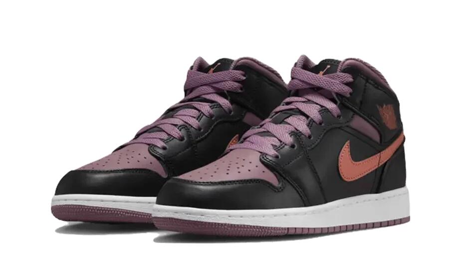 Jordan 1 Mid Black Sky J Mauve 2/4