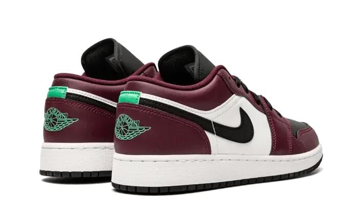 Air Jordan 1 Low SE Dark Beetroot Black Roma Green 3/4