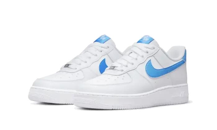 Unisex - low-top - air force 1 low - weiß/university blue 2/3