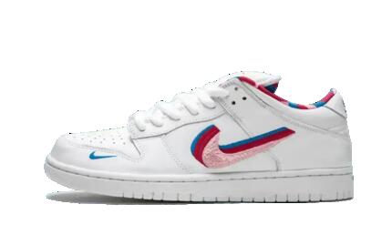 Zapatillas - Skate - Unisex - SB Dunk Low Parra - Blanco/Rojo-Rosa