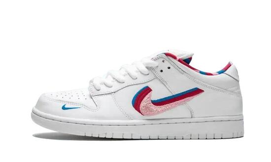 Zapatillas - Skate - Unisex - SB Dunk Low Parra - Blanco/Rojo-Rosa