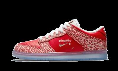 Schoenen - skate - sb dunk low stingwater - university red/white