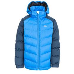 Chaqueta impermeable acolchada modelo Sidespin infantil Azul marino