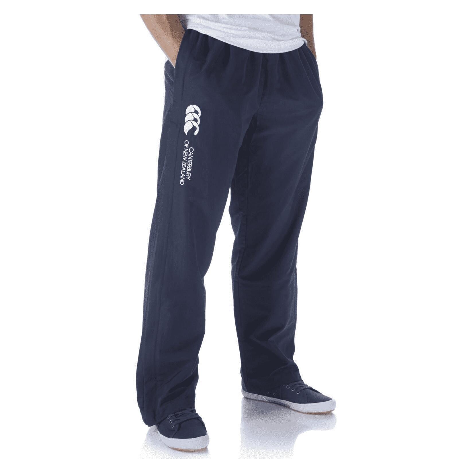 Childrens/Kids Open Hem Tracksuit Bottoms (Navy) 2/3