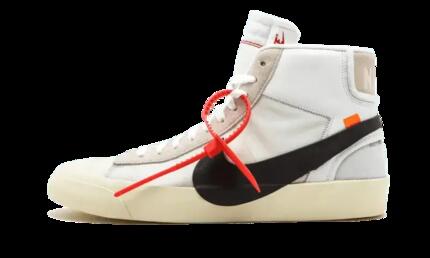 Calzado - Lifestyle - Unisex - Blazer Off-White The Ten - White/Black-Muslin