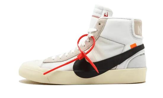Calzado - Lifestyle - Unisex - Blazer Off-White The Ten - White/Black-Muslin
