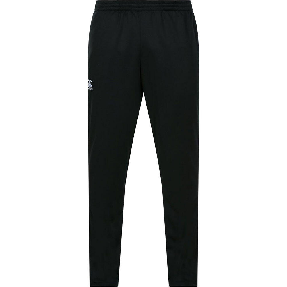 Mens Stretch Tapered Trousers (Black) 1/5