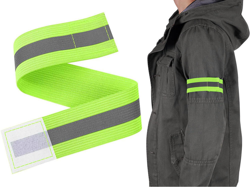Bandeau de sécurité réfléchissant jaune fluo 2 pcs 2/7