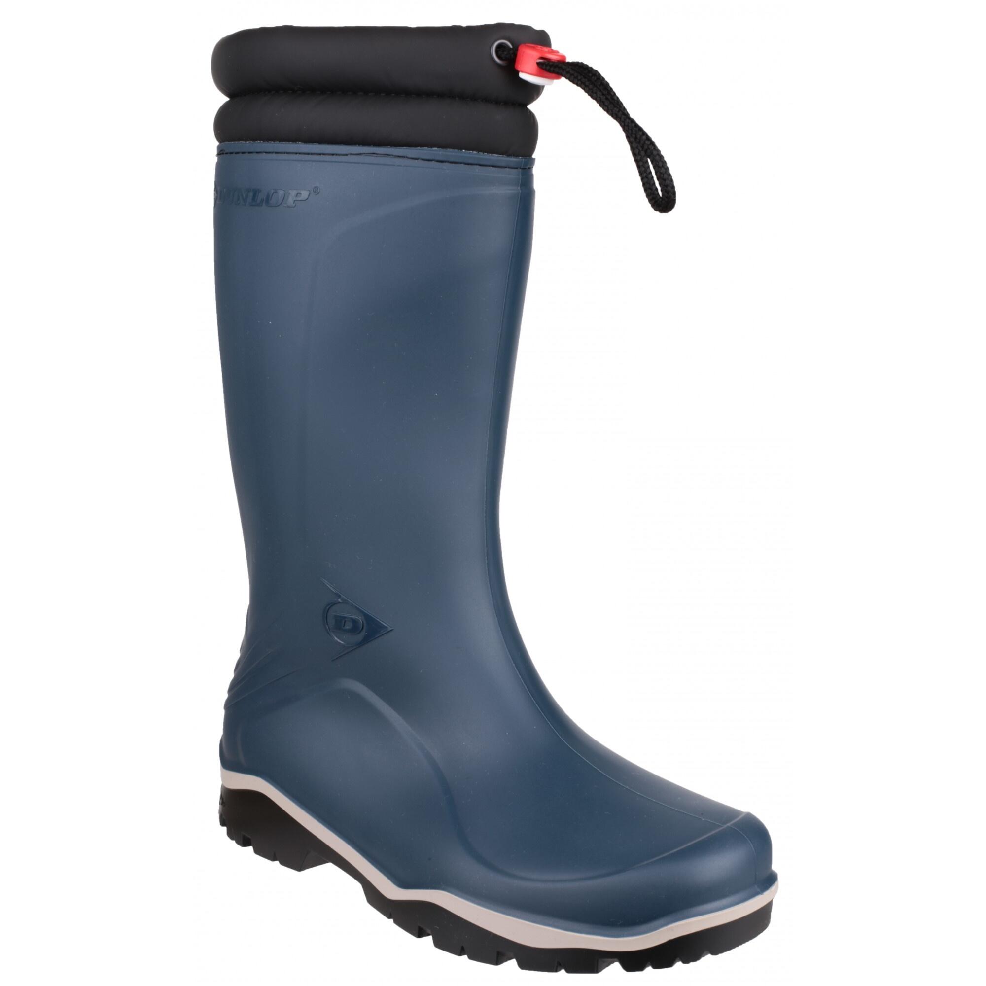 DUNLOP Blizzard Unisex Mens Womens Wellington Boots (Blue/Black)