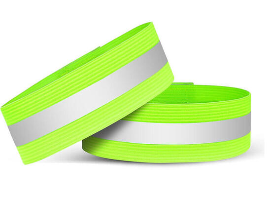 Bandeau de sécurité réfléchissant jaune fluo 2 pcs