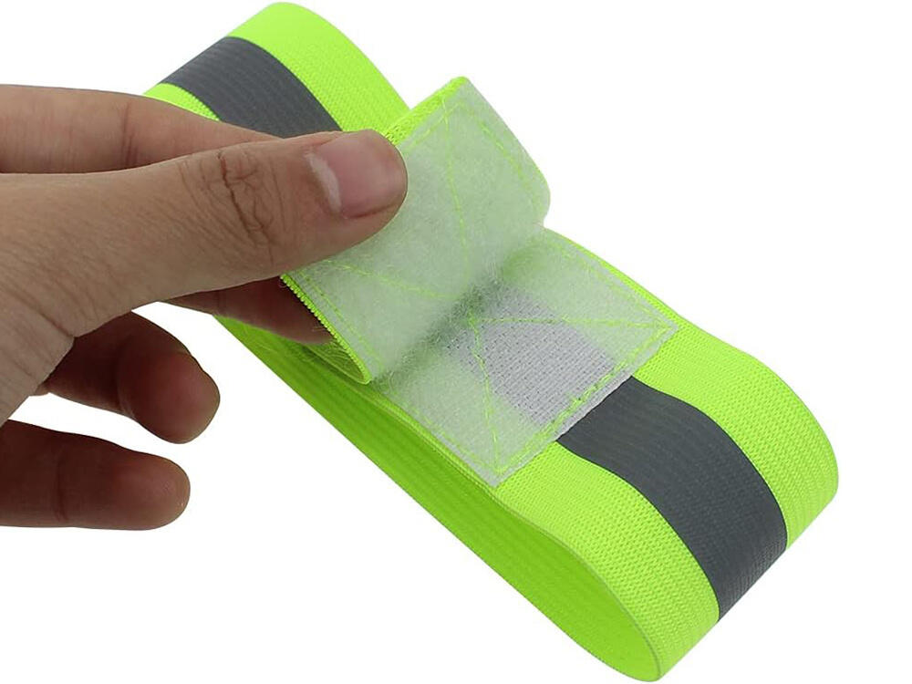 Bandeau de sécurité réfléchissant jaune fluo 2 pcs 4/7