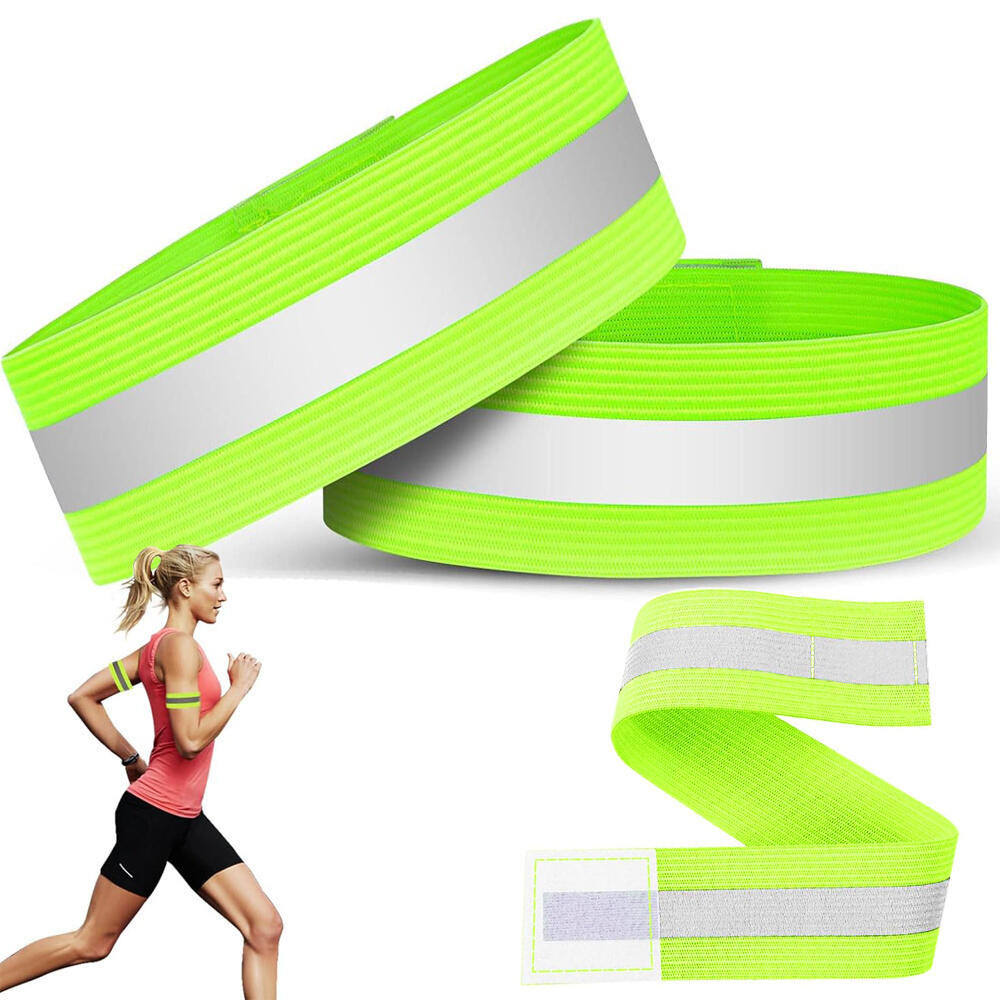Bandeau de sécurité réfléchissant jaune fluo 2 pcs 6/7