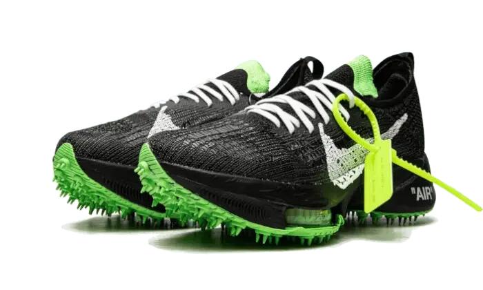 Nike Air Zoom Tempo NEXT% Flyknit Off-White Black Scream Green 2/4