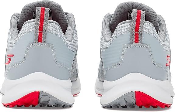 Skechers Golf Quest, chaussures de golf pour homme, gris/rouge 5/7