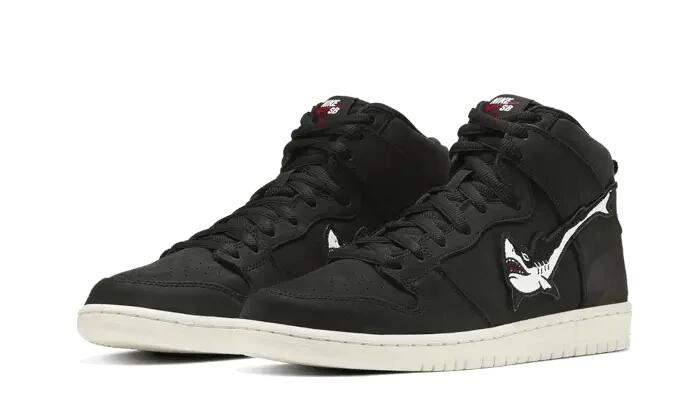 Nike SB Dunk High Oski Shark Black 2/3