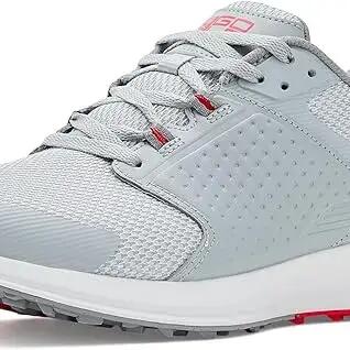 Skechers Golf Quest, chaussures de golf pour homme, gris/rouge