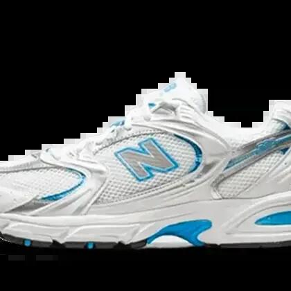 Men - Lifestyle - Shoes - Comfortable ABZORB cushioning - MR530 - White/Sky Blue
