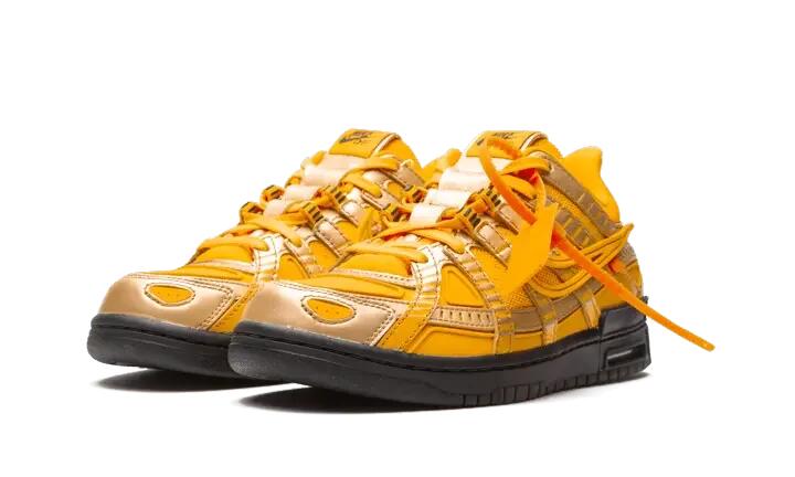 Nike Air Rubber Dunk Off-White University Gold 2/4
