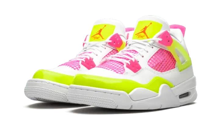 Air Jordan 4 Retro White Lemon Pink (GS) 2/4