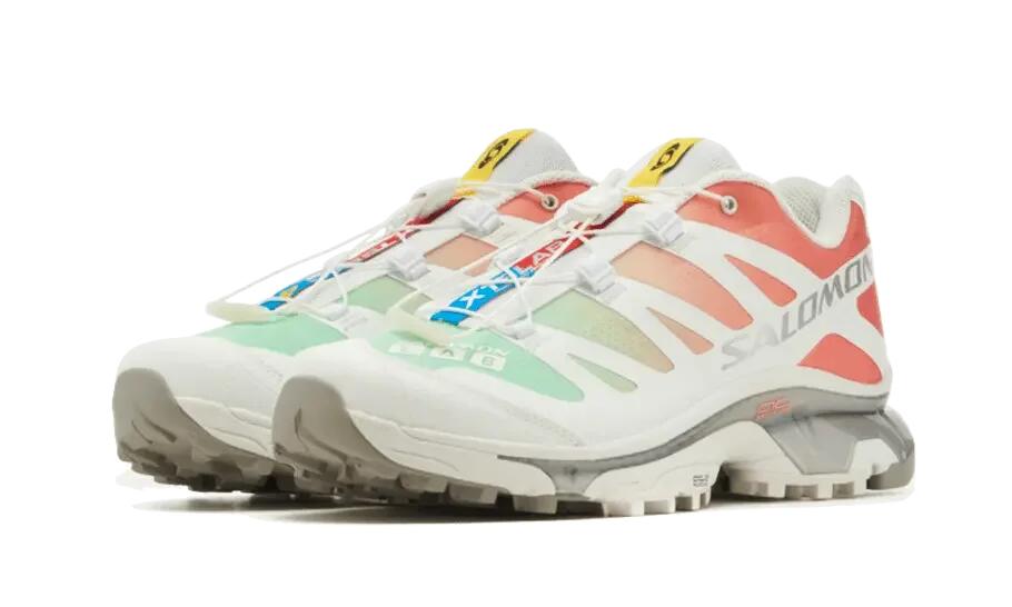 Salomon XT-4 OG White Green Ash Coral 2/4