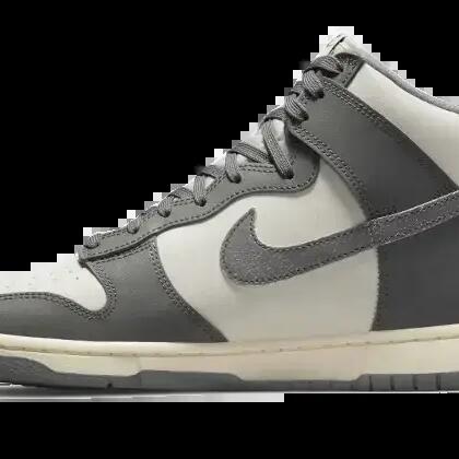 Men - Lifestyle - Shoes - Dunk High Vintage - Light Bone/Tumbled Grey