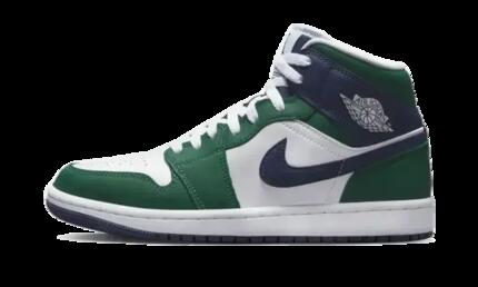 Zapatillas - Baloncesto - Unisex - Mid Air Jordan 1 - noble green/blanco