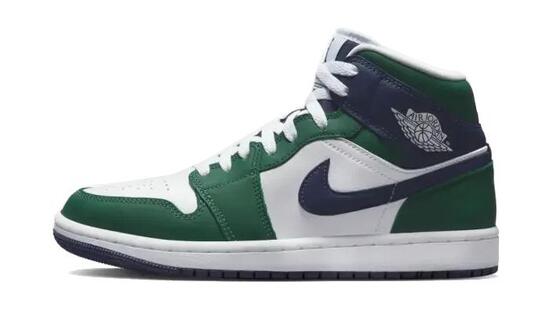 Zapatillas - Baloncesto - Unisex - Mid Air Jordan 1 - noble green/blanco