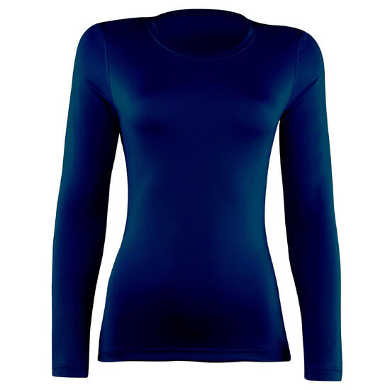 Lot De 2 Tshirts À Manches Longues Femme (Bleu Marine)