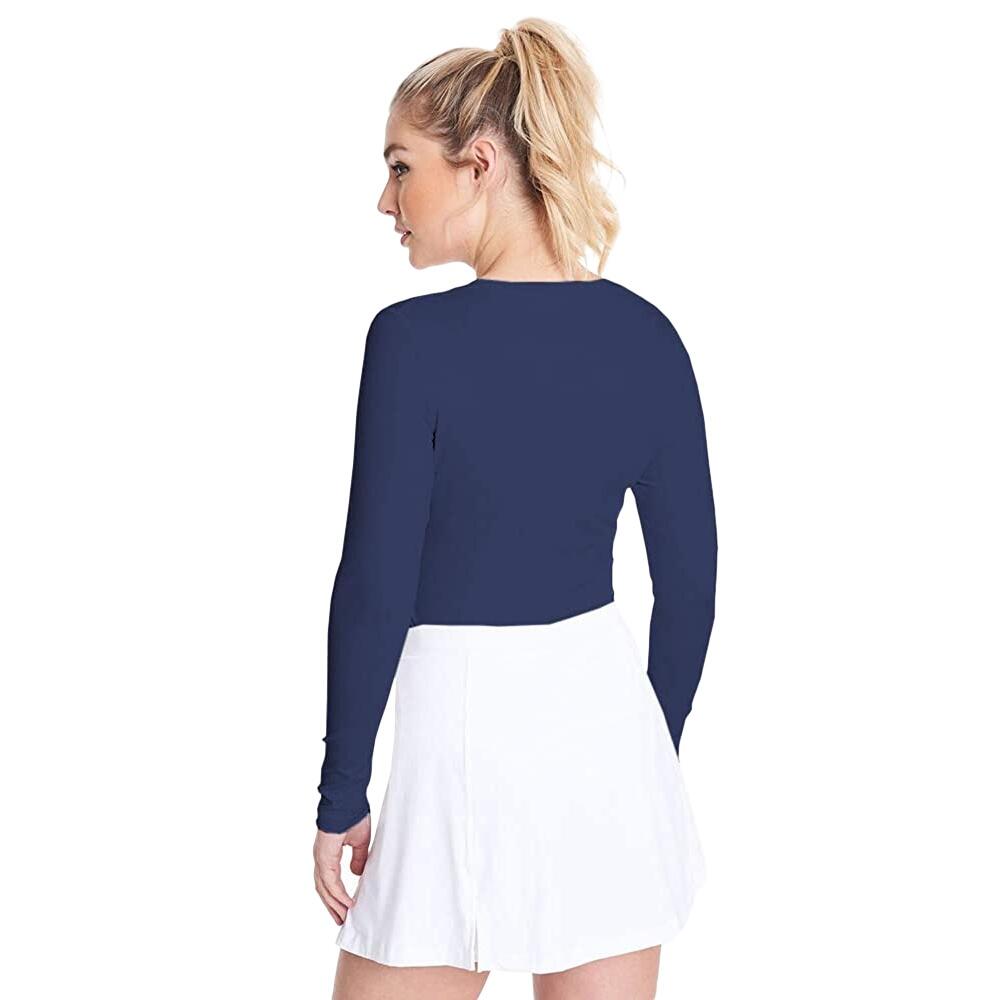 Lot De 2 Tshirts À Manches Longues Femme (Bleu Marine) 3/3