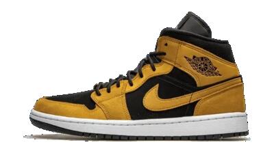 Schoenen - lifestyle - air jordan 1 mid - wheat/black