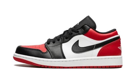 Schoenen - basketbal - heren - aj1 low - rood/zwart/wit