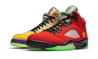 Schoenen - basketbal - heren - air jordan 5 retro what the - veelkleurig.