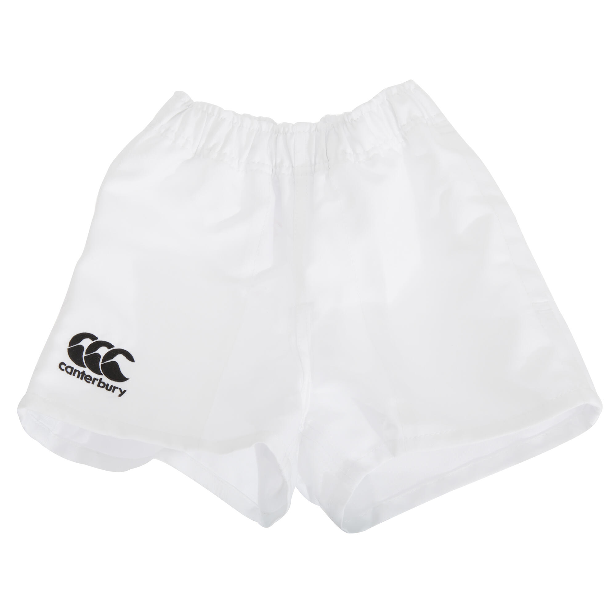Childrens/Kids Professional Elasticated Sports Shorts (White) 1/3