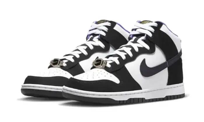 Unisex - casual - schuhe - high-top - dunk emb - schwarz/weiß 2/3