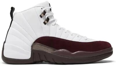 Schoenen - basketbal - unisex - air jordan 12 - wit/bordeaux crush