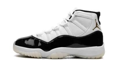 Schoenen - basketbal - jordan 11 gratitude - zwart/wit/goud