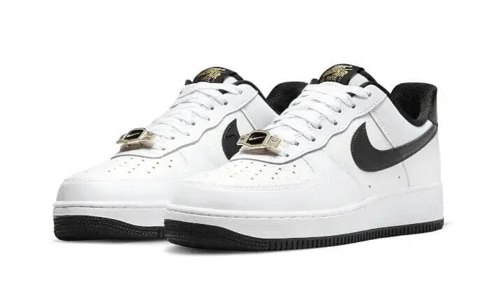 Scarpe - low-top - air force 1 world champion - bianco/nero/oro 2/3
