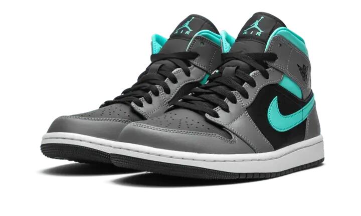 Air Jordan 1 Mid Grey Aqua 2/4