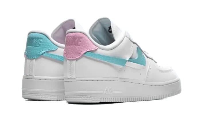Nike Air Force 1 Low LXX White Pink Aqua (W) 3/4