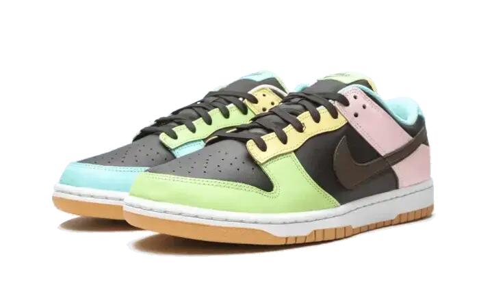 Unisex - lifestyle schuhe - leder - dunk low se free99 - schwarz/multi 2/4