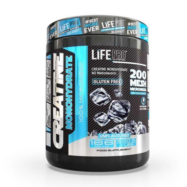 Creatine Monohydrate 200 Mesh - 500g Neutral LifePRO