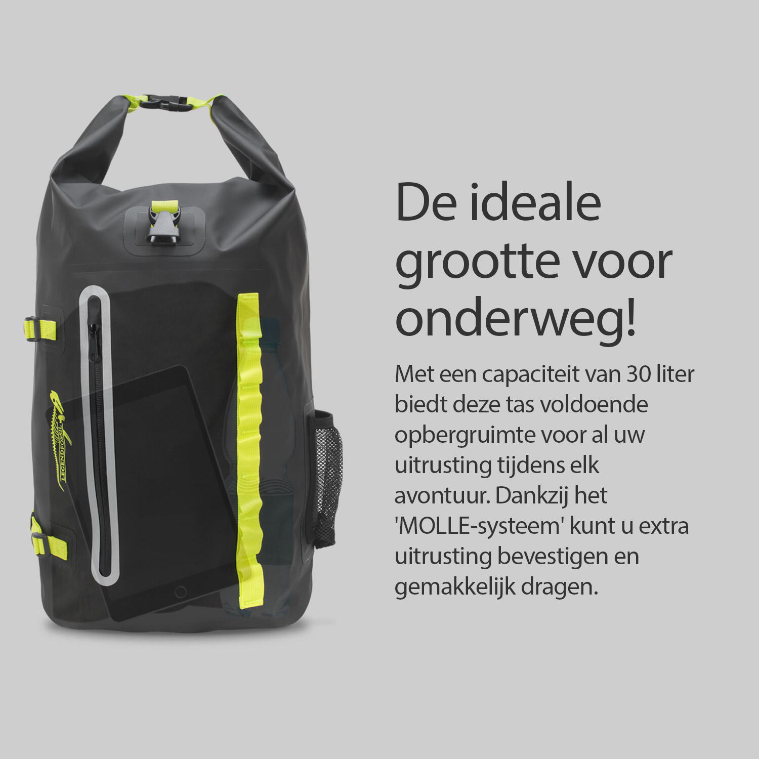 Sac à dos étanche Fjord 30L PVC étanche noir 7/7