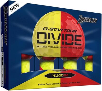 Srixon Q-Star Tour Divide 2026, balles de golf colorées, 12 unités, orange
