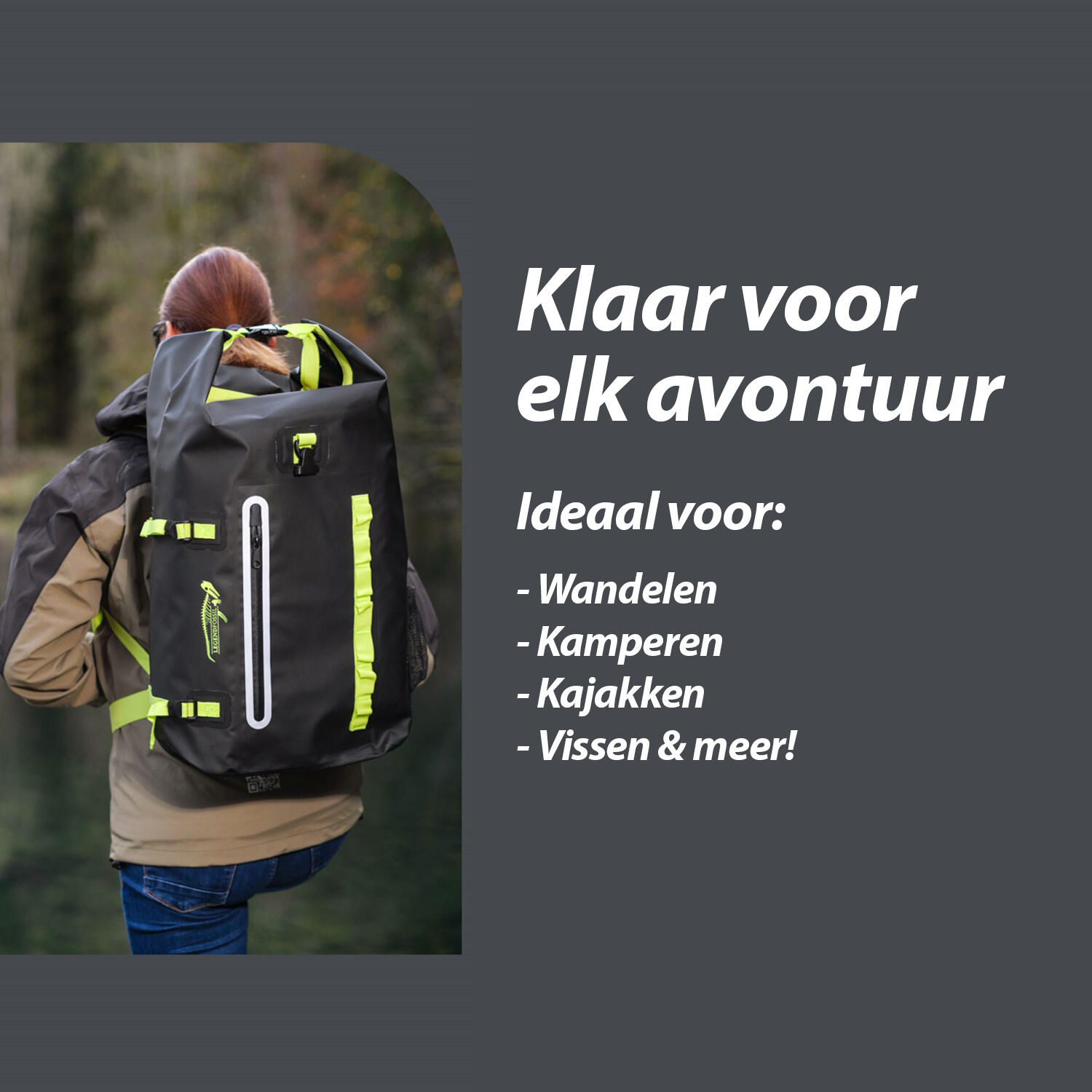 Sac à dos étanche Fjord 30L PVC étanche noir 6/7