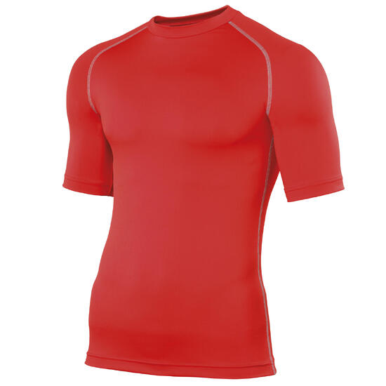 Base Layer SportUnterhemd SportTShirt, Kurzarm Herren Rot