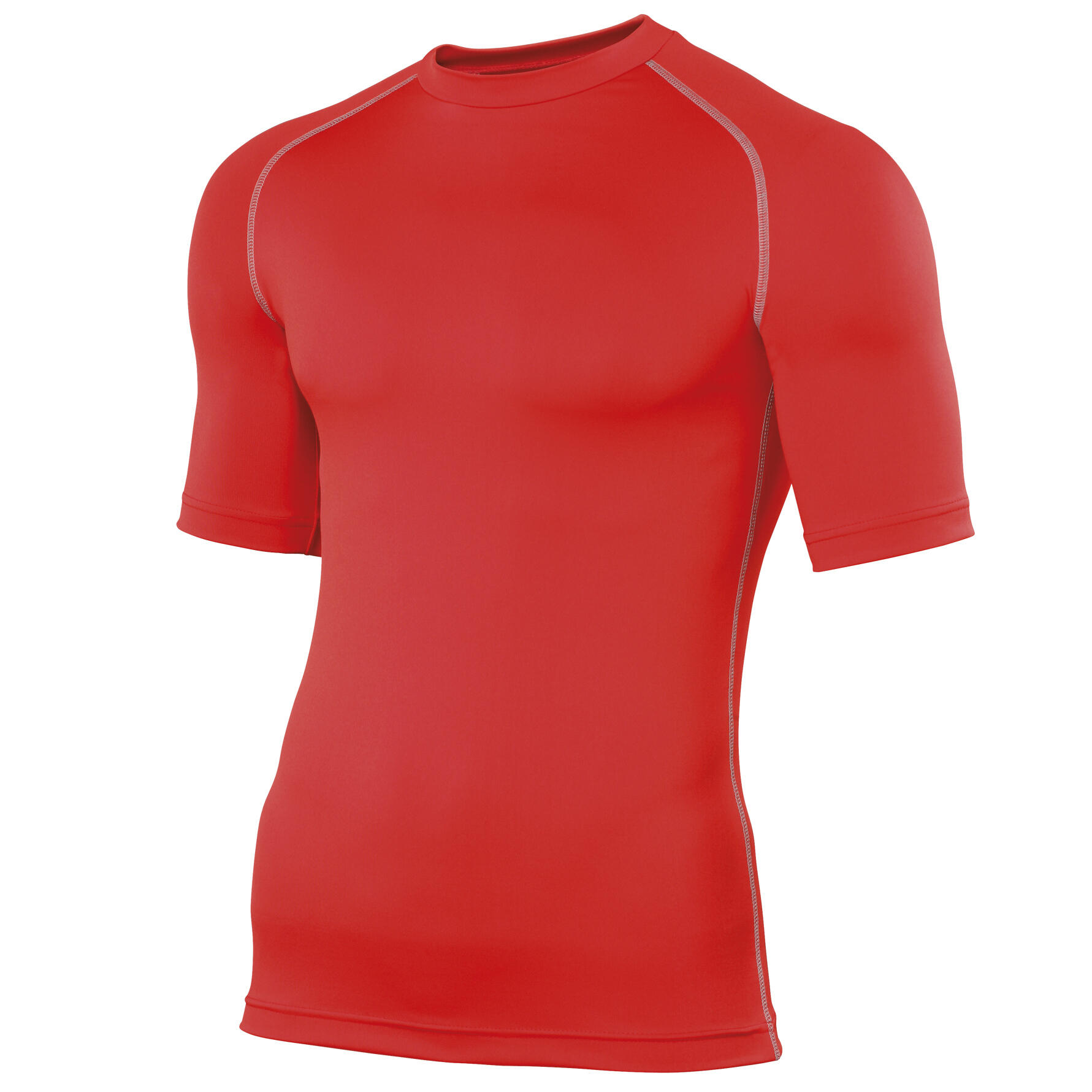 Men's Sport Short Sleeve Base Layer (Red)